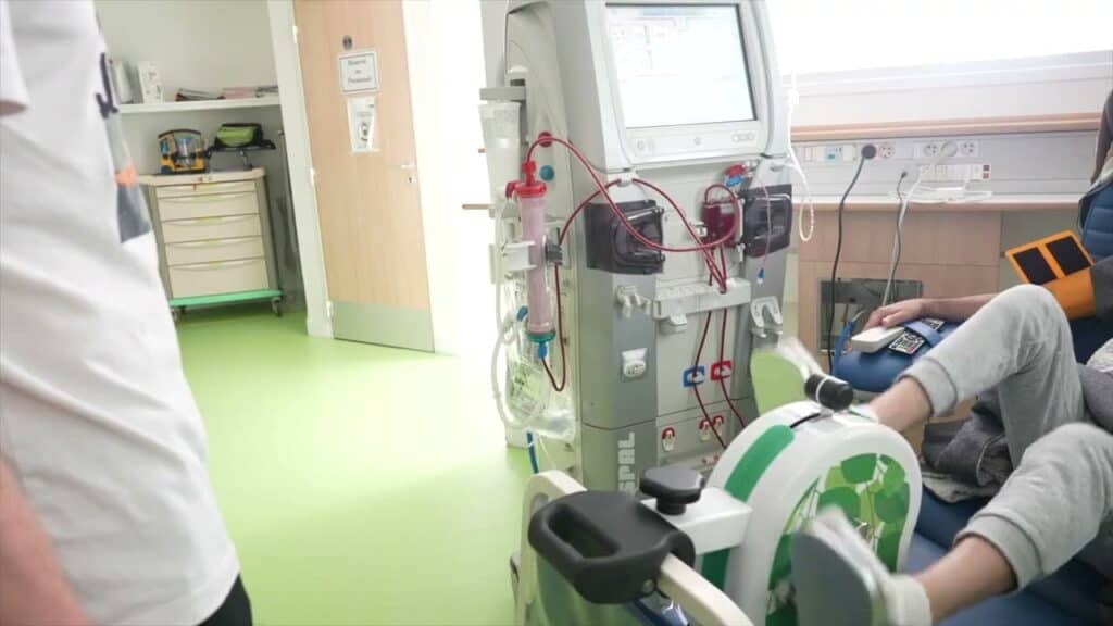 BedExerciser for dialysis and for use in hospital bed
